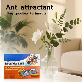 Ant - Жидкость эффективно уничтожает муравьев - 18 станций для подсчета эффективно уничтожает муравьев в помещении 20 мл One Size