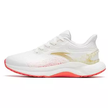 Anta 3.0 Lite Fabric Synthetic Leather Нескользящие износостойкие дышащие низкие кроссовки для бега женские кроссовки белые красные 122315586-12 36