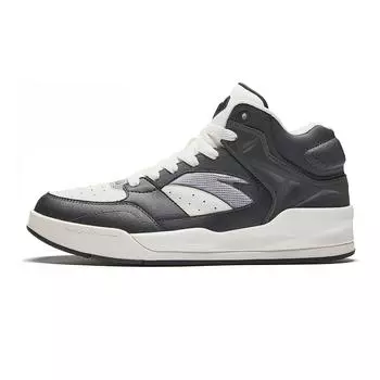 Anta 4 Carat Retro Classic Non-Slip Wear-Resistant High-Top Skate Shoes Men Sneakers Black White 112448031-4 39