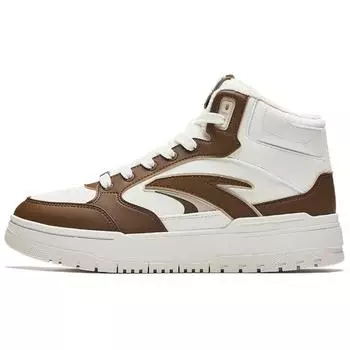 Anta 982 Fleece Comfortable Fashion Warm Durable High-Top Sneakers Men Sneakers Brown White 112448961-4 42
