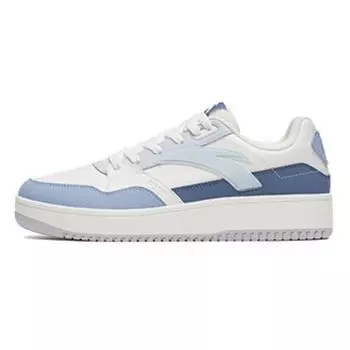 Anta 982gz Lace-Up Comfortable Non-Slip Wear-Resistant Low-Top Skate Shoes Men sneaker White Blue 112318063-2 40