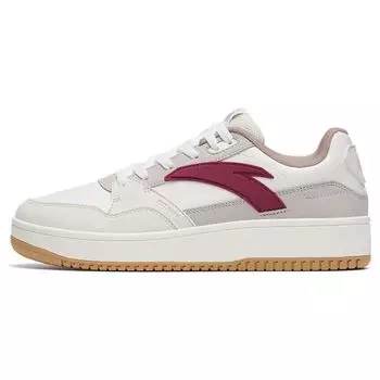 Anta 982gz Non-Slip Wear-Resistant Breathable Low-Top Skate Shoes Men sneaker White Gray Red 112318063-3 40