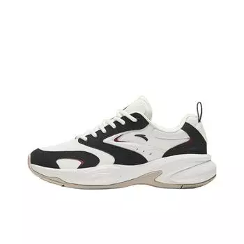 Anta Ace Comfortable Breathable Non-Slip Wear-Resistant Low-Top Dad Shoes Men sneakers White Red 912438812-2 40.5