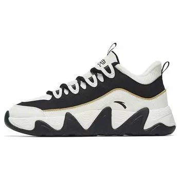 Anta Afterwave 2.0 кожаные теплые хлопковые нескользящие прочные низкие спортивные повседневные туфли женские кроссовки черные белые 122248989-2 36