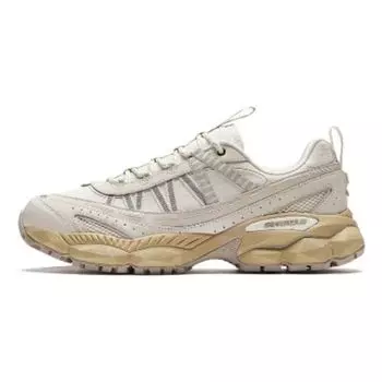 Anta Ag02 Round Toe Lace-Up Shock Absorbing Wear-Resistant Low-Top Casual Shoes Men sneaker White Gray 112418802A-2 41