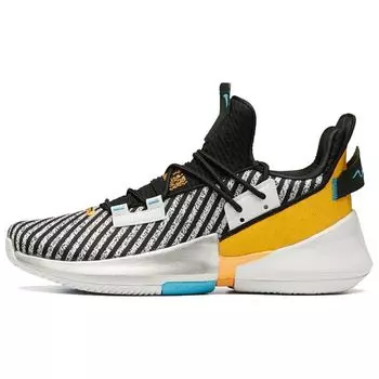 Anta Баскетбольные кроссовки Air Space 2 Low мужские черные белые золотые 112011606-9 44.5