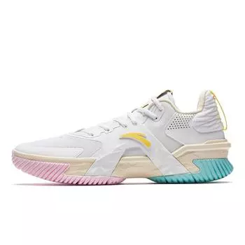Anta Air Zone 5 West Coast Outdoor Basketball Shoes Men sneaker White Blue Pink 912511606Q-4 39