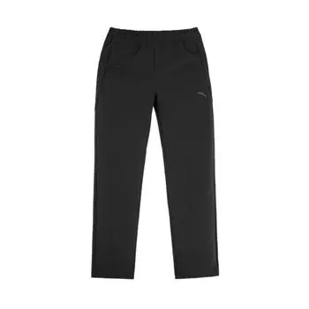 Anta All-Weather Series Solid Color Mid-Rise Comfortable Breathable Versatile Straight-Leg Casual Pants Men bottoms Basic-Black 152517501DS-3 2XL