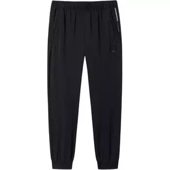 Anta All-Weather Series Solid Color Simple Versatile Knitted Sports Pants Men bottoms Basic-Black 152527305-2 XL