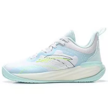 Anta Амортизирующие нескользящие прочные низкие баскетбольные кроссовки мужские кроссовки белые зеленые серые 112221604Q-3 44.5