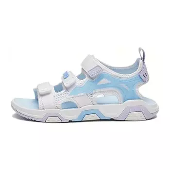 Anta Anti-Kick Shock Absorbing Childrens Sandals Kids Sandals White Blue 322326921-1 33