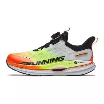 Anta Antiskid Wear-Resistant Low-Top Running Shoes Kids sneaker White Black Orange 312325501-6 40