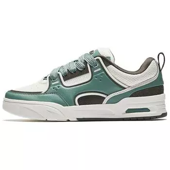 Anta Aojie Comfortable Versatile Non-Slip Wear-Resistant Low-Top Skate Shoes Men Sneakers Green White Brown 112518040-5 41