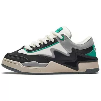 Anta Aojie S Synthetic Leather Comfortable Versatile Non-Slip Wear-Resistant Low-Top Sneakers Men Sneakers Black White Gray 112448081-5 41