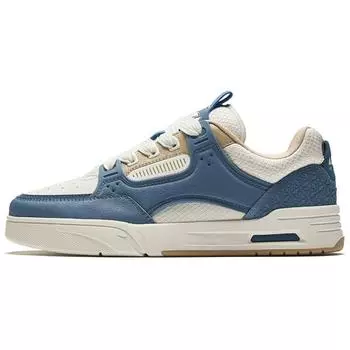 Anta Aojie Trendy Casual Wear Durable Increased Height Low-Top Skate Shoes Men sneaker Blue White 112448040R-1 43