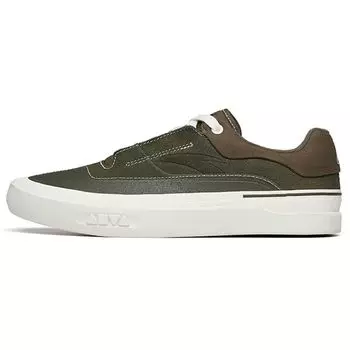Anta Aoli All-Terrain Skateboard Нескользящие износостойкие низкие кроссовки для скейтбординга Мужские кроссовки Зеленые 112218011-4 40
