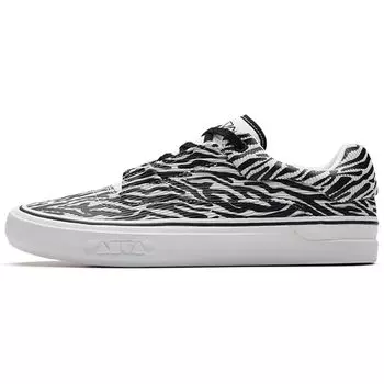 Anta Aoli MD Zebra Pattern Trendy Casual Durable Non-Slip Low-Go Shoes Men sneakers White Black 112238013-3 40