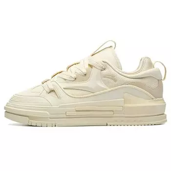 Anta Aotu Bread Shoes Толстая подошва Нескользящие низкие кроссовки для скейтбординга Мужские кроссовки Светло-бежевый 912238060-3 41