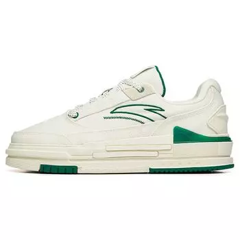 Anta Aotu Casual Trend Толстая подошва Низкие кроссовки для скейтбординга Женские кроссовки Белый Зеленый 922218065-4 35.5