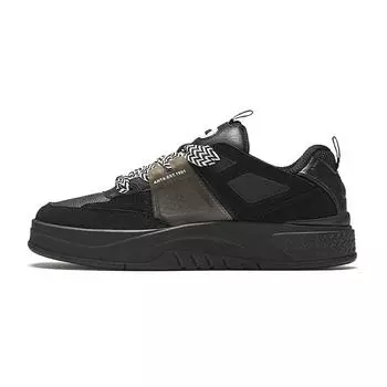 Anta Aoyou Pro Trendy Casual Durable Low-Top Skate Shoes Women Sneakers Basic-Black 922438015-1 38.5