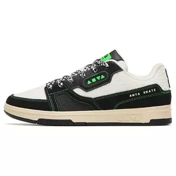 Anta Aoyu нескользящие износостойкие низкие кроссовки для скейтбординга женские кроссовки черные белые зеленые 112248090S-1 45