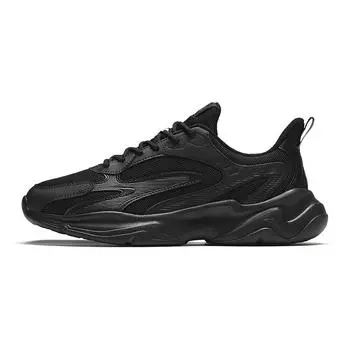 Anta Asymmetrical Shock Absorbing Non-Slip Low-Top Casual Shoes Men sneaker Black 912418855-4 43