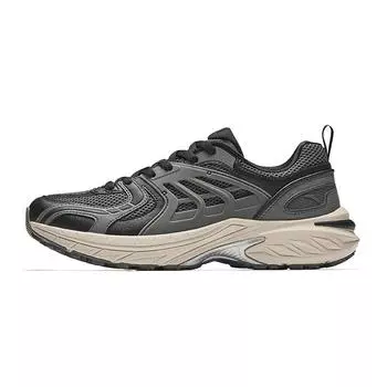 Anta AT2001 Retro Casual Versatile Lightweight Low-Top Running Shoes Men Sneakers Castle-Gray Volcanic-Gray Basic-Black 912435595-5 43
