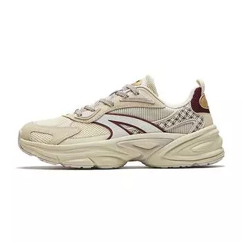 Anta AT801 Good Things Happen Millennium Retro Slip Resistant Durable Breathable Low Top Lifestyle Casual Shoes Women sneaker Beige Red 922518803-4 35.5