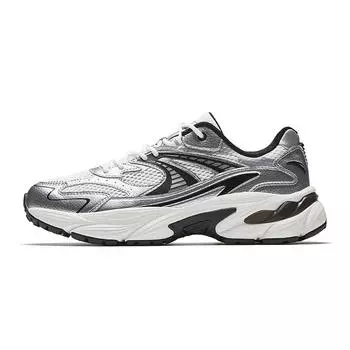 Anta AT802 Trendy Retro Breathable Lightweight Low-Top Casual Shoes Men sneaker White Silver Black 912528802-3 40.5