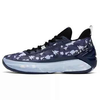 Anta Attack 5 Shock Absorption Non-Slip Wear-Resistant Low-Top Basketball Shoes Men sneaker Blue Camouflage 112331603-5 42.5