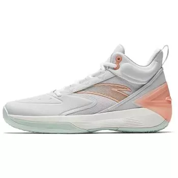 Anta Attack BM Cement Nemesis Performance Sports Leather High-Top Basketball Shoes Men sneaker Sand-Gray 912531604Q-2 39