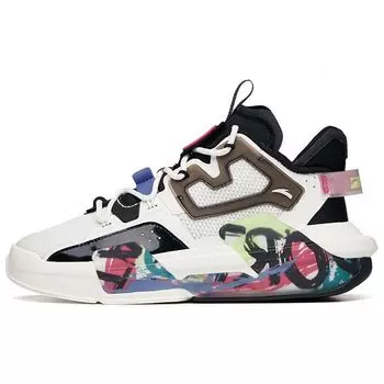 Anta Badass 3.0 Leather Wrap Anti-Slip Shock Absorbing Износостойкие Кроссовки Mid Top Женские Кроссовки Белые Черные Коричневые 122138081-5 36