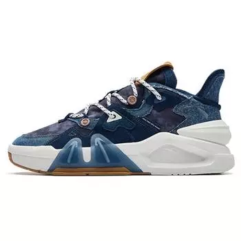 Anta Badass 4 Retro Толстая подошва Повседневные низкие кроссовки Мужские кроссовки Deep-Shadow-Blue 112238080-8 41