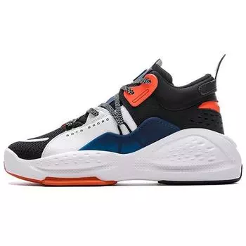 Anta Badass Lifestyle Series Mid-Top Sneakers Men Sneakers White Blue Black 112048080-1 41