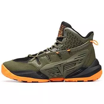 Anta Баскетбольные кроссовки Badass Retro, мужские кроссовки цвета хаки и зеленого 91911122-4 39