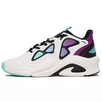 Anta Badass Weifeng Trendy Versatile Casual Non-Slip Mid-Top Sneakers Men Sneakers Blue White Purple 112118088-3 41
