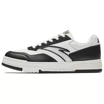 Anta Baichuan Classic Versatile Non-Slip Wear-Resistant Low-Top Skate Shoes Women Sneakers Black White 122528012-2 36