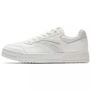 Anta Baichuan Classic Versatile Non-Slip Wear-Resistant Low-Top Skate Shoes Women sneaker White Gray 122528012-1 36.5
