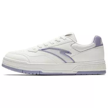 Anta Baichuan Classic Versatile Wrap Non-Slip Wear-Resistant Low-Top Skate Shoes Women sneaker White Purple 122528012-3 35.5