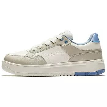 Anta Bamboo Break Comfortable Trendy Slip Resistant Shock Absorbing Low Top Skate Shoes Men sneaker White Brown Blue 112518012-5 41