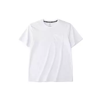 Anta Basic однотонная спортивная футболка с коротким рукавом и круглым вырезом, мужские топы, белые 152237139-1 S