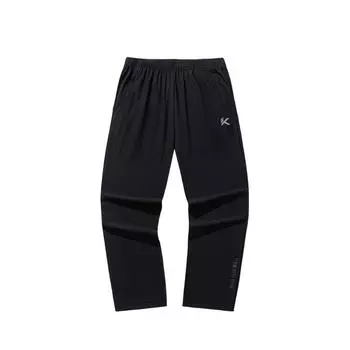 Anta Basketball Series Casual Simple Solid Color Straight Leg Breathable Knitted Sports Pants Men bottoms Basic-Black 152521353-2 2XL