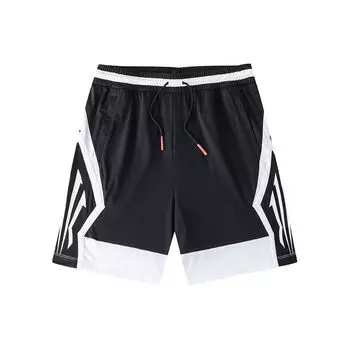 Баскетбольные шорты Anta Basketball Series Color Block Lace-Up, удобные, универсальные, дышащие, унисекс, черные 172421314-2 L