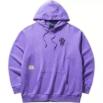 Anta Basketball Series Hooded Pullover Letter Logo Warm Long Sleeve Sweatshirt Unisex sweatshirt Fluorescent-Grape-Purple 172441703-6 M