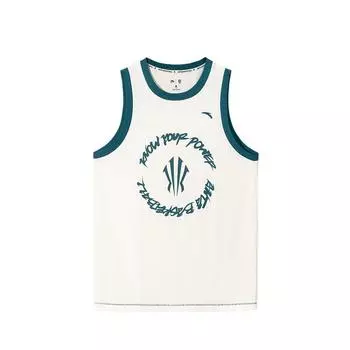 Anta Basketball Series Kyrie Irving Comfortable Casual Simple Loose Sports Vest Unisex Vests Vanilla-White 172521101-1 L