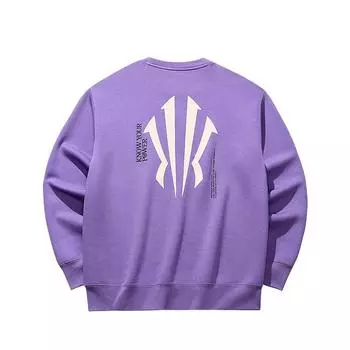 Anta Basketball Series Kyrie Series Comfortable Simple Versatile Round Neck Letter Print Drop Shoulder Loose Sweatshirt Unisex sweatshirt 172531712-4 M