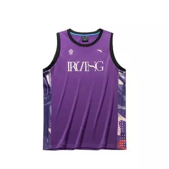Anta Basketball Series Kyrie Series Letter Round Neck Comfortable Breathable Versatile Basketball Vest Men Vests Water-Chestnut-Purple 172521115-4 XL