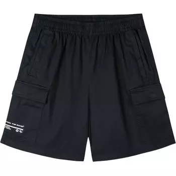 Anta Basketball Series Letter Mid-Waist Comfortable Breathable Versatile Five-Point Casual Shorts Men shorts Basic-Black 152431508-2 S