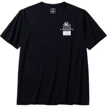 Anta Футболка Basketball Series с круглым вырезом и принтом букв, удобная, дышащая, свободная, с коротким рукавом, мужская, базовая, черная 152431119-3 M