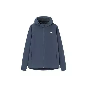 Anta Basketball Series Letter Zipper Hoodie Jacket Men Jacket Crab-Gray 152331616-4 M